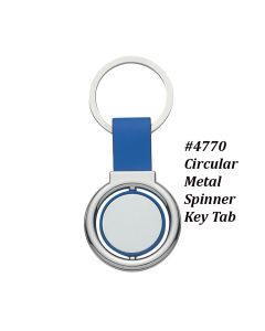 Circular Metal Spinner Key Tab - Piggyback